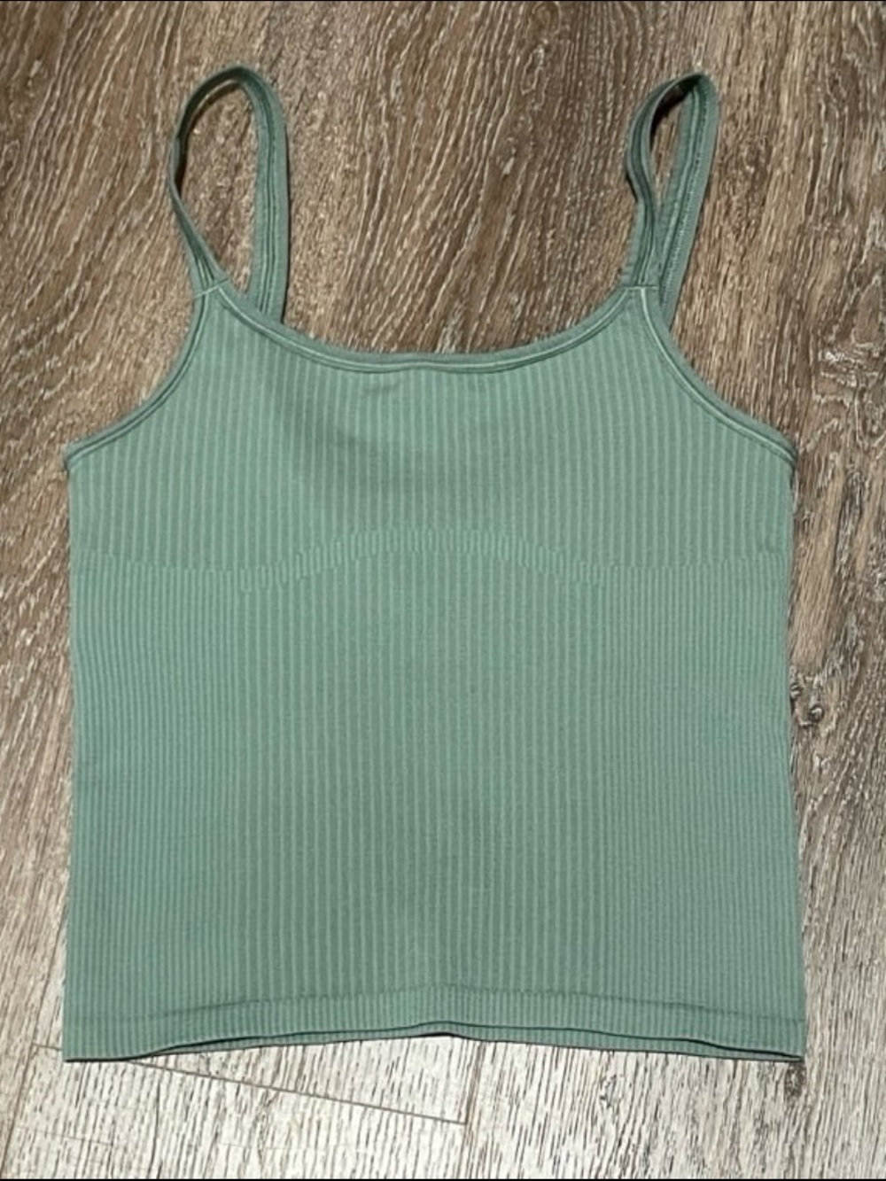 NWOT Lululemon Matching Ribbed Grey Eucalyptus Set. Size 4 - Picture 5 of 12